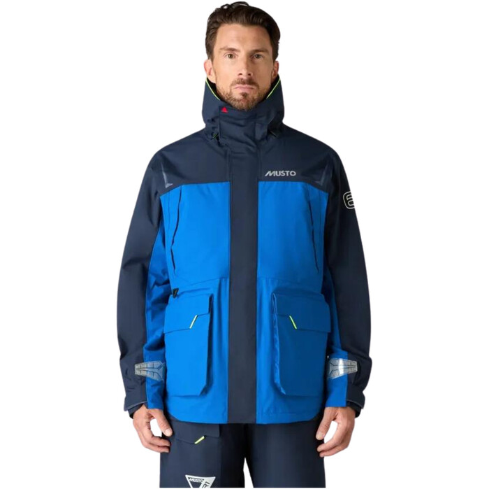 2024 Musto Hombres BR1 Chaqueta Channel Sailing 82399 - Aruba Blue / Azul Marino